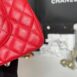 Used in very good condition Chanel Classic 10” Red Caviar Holo27 Full Set no receipt 12