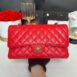 Used in very good condition Chanel Classic 10” Red Caviar Holo27 Full Set no receipt 2