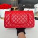 Used in very good condition Chanel Classic 10” Red Caviar Holo27 Full Set no receipt 3