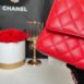 Used in very good condition Chanel Classic 10” Red Caviar Holo27 Full Set no receipt 6