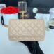 New Chanel Woc Beige Caviar Microchip Full Set 2