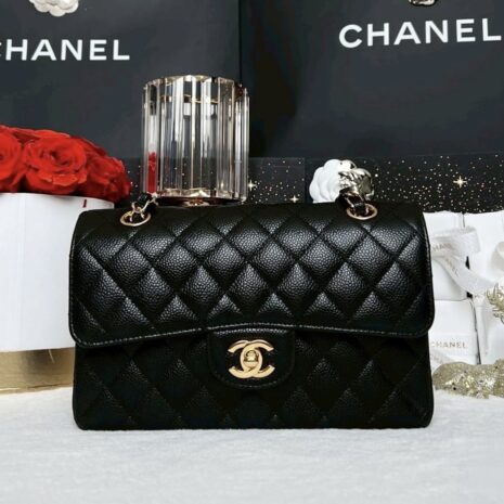 Used Like New Chanel Classic 9 Caviar GHW Microchip Full Set 1