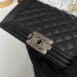 Used Like New Chanel Boy 10” Caviar Microchip Full Set 14