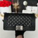 Used Like New Chanel Boy 10” Caviar Microchip Full Set 2