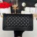 Used Like New Chanel Boy 10” Caviar Microchip Full Set 3