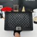 Used Like New Chanel Boy 13” Caviar Holo25 Full Set no receipt 2