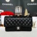 Used Like New Chanel Classic 10” Caviar SHW Microchip Full Set 1