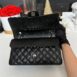 Used Like New Chanel Classic 10” Caviar SHW Microchip Full Set 14