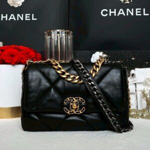 Used Like New Chanel 19 Size 26 Lambskin Microchip Full Set