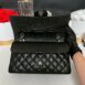 Used Like New Chanel Classic 10” Caviar SHW Microchip Full Set 14