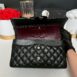 Used Like New Chanel Classic 10” Caviar SHW Microchip Full Set 17