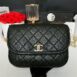 Used Like New Chanel Messenger Bag 10” Caviar Holo31 Full Set 2