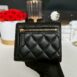 Used Like new chanel trifold wallet Caviar holo26 อุปกรณ์ กล่อง การ์ด 3