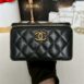 Used in very good condition Chanel Vanity Box Lambskin Microchip Full Set 2