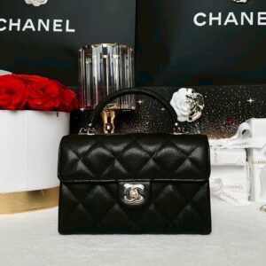 Keep Unused Chanel Mini7.5 Caviar handle Microchip Full Set