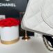 New Chanel Classic 9” Caviar Microchip Full Set 8