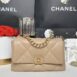 Used Like New Chanel 19 Size 26 Cappuccino Lambskin Holo31 Full Set 1