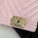 Used Like New Chanel Boy 10” Chevron Caviar Microchip Full Set 14