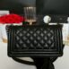 Used Like New Chanel Boy 8 Caviar Microchip Full Set 3