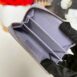 Used Like New Chanel Card Holder Zipper Coin Purse Purple LGHW Microchip Full Set 13