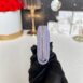 Used Like New Chanel Card Holder Zipper Coin Purse Purple LGHW Microchip Full Set 4