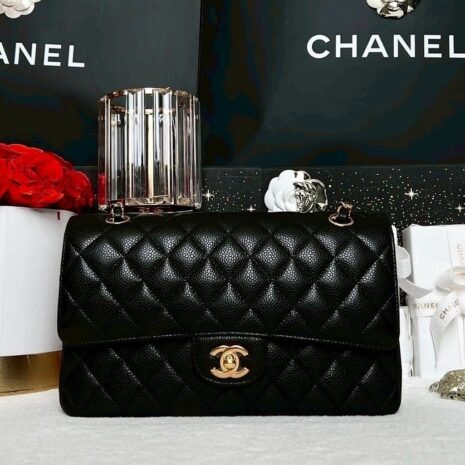 Used Like New Chanel Classic 10” Caviar GHW Holo30 Full Set 1