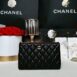 Used Like New Chanel O Case 8” Caviar Microchip Full Set 1