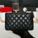 Used Like New Chanel O Case 8” Caviar Microchip Full Set 3