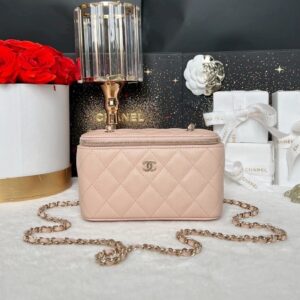Used Like New Chanel Vanity Box Caviar Holo31 Full Set