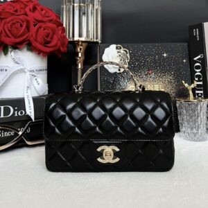 New Chanel Mini8 Top Handel Lambskin Microchip Full Set