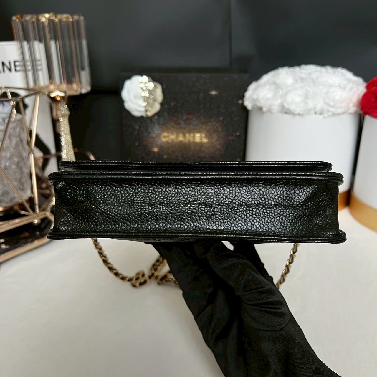 New Chanel Woc Caviar GHW Microchip Full Set ปี22 - 图片 10