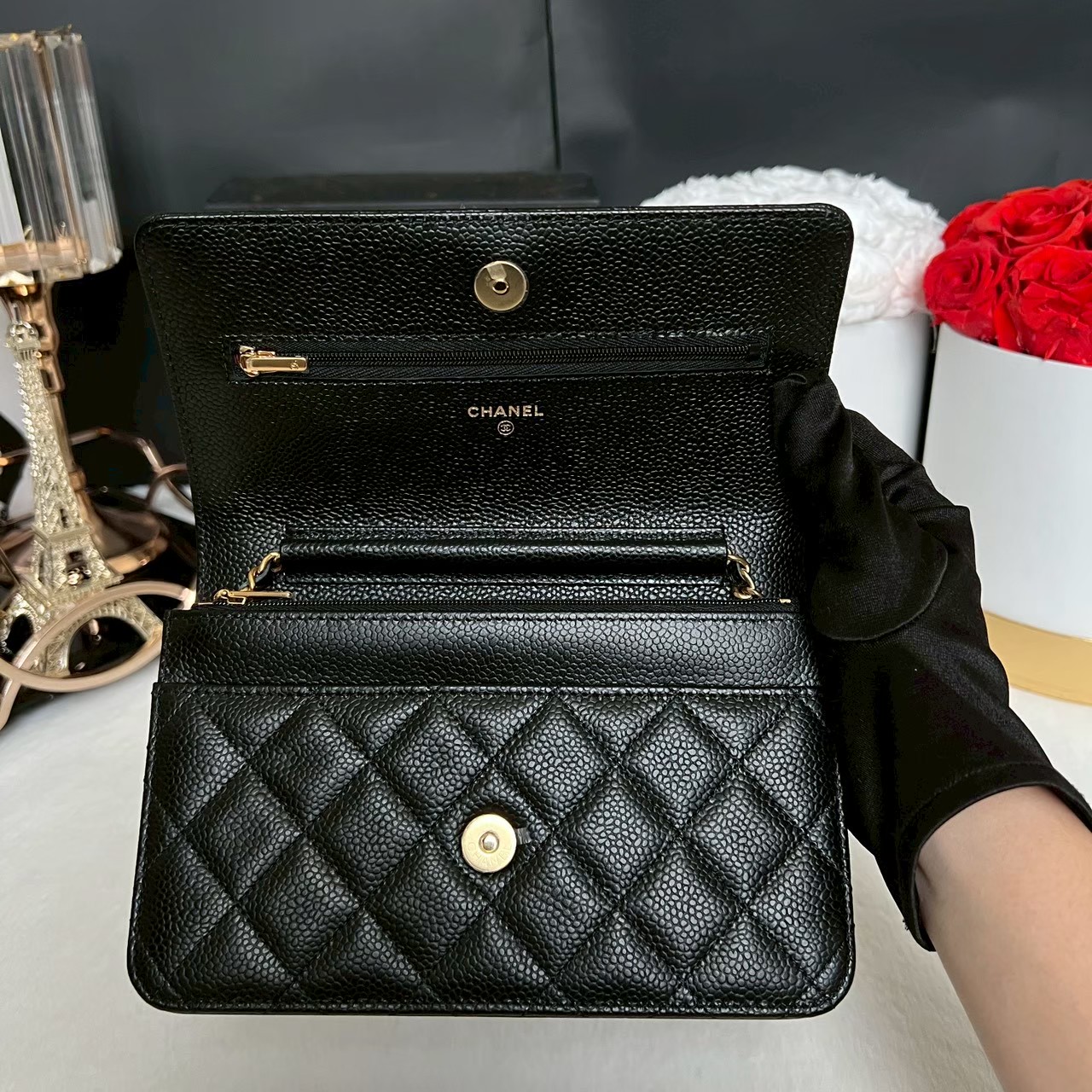 New Chanel Woc Caviar GHW Microchip Full Set ปี22 - 图片 14