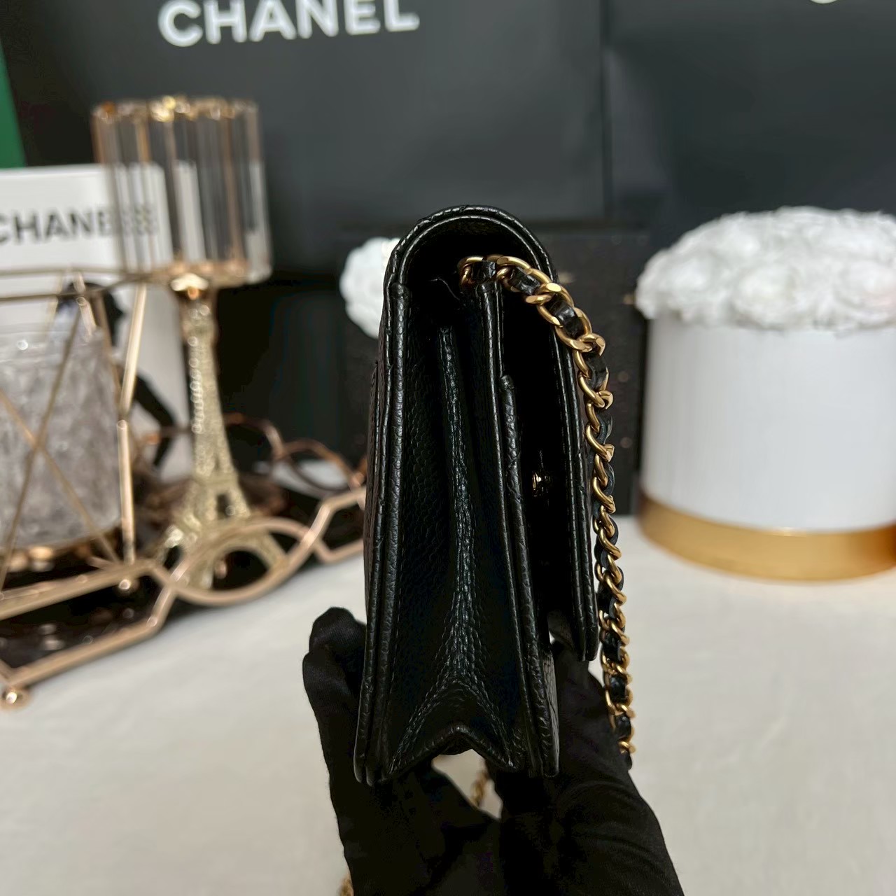 New Chanel Woc Caviar GHW Microchip Full Set ปี22 - 图片 5