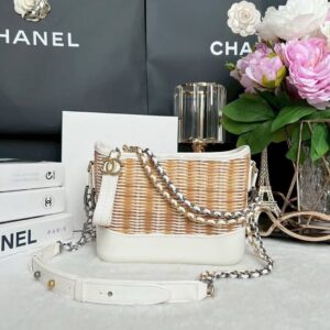 Keep Unused Chanel Wicker Gabrielle Bag Holo29 Full Set no receipt