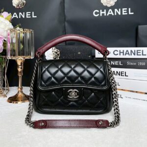 Used in Very Good Condition Chanel Prestige Handbag Calfskin Holo21