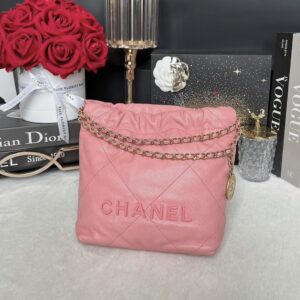 Used In Very Good Condition Chanel 22 Mini Caviar Microchip Full Set