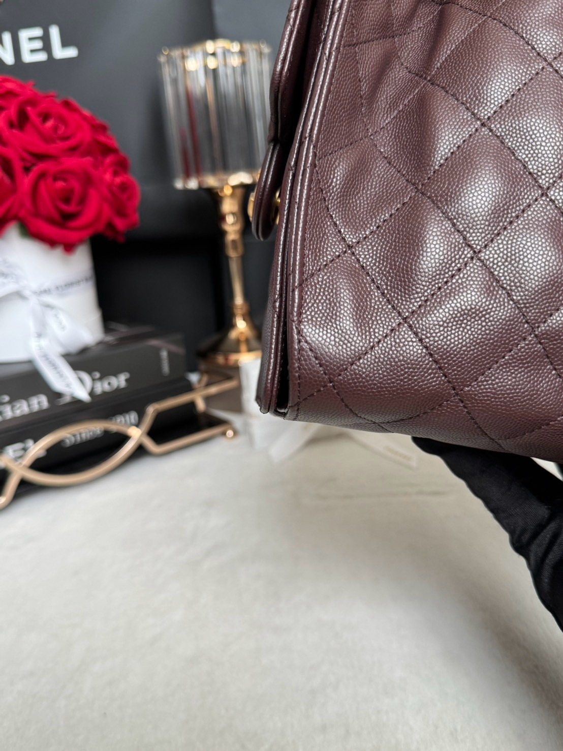 Keep Unused Chanel 25 Small Dark Brown Caviar 25A Microchip Full Set - Image 6