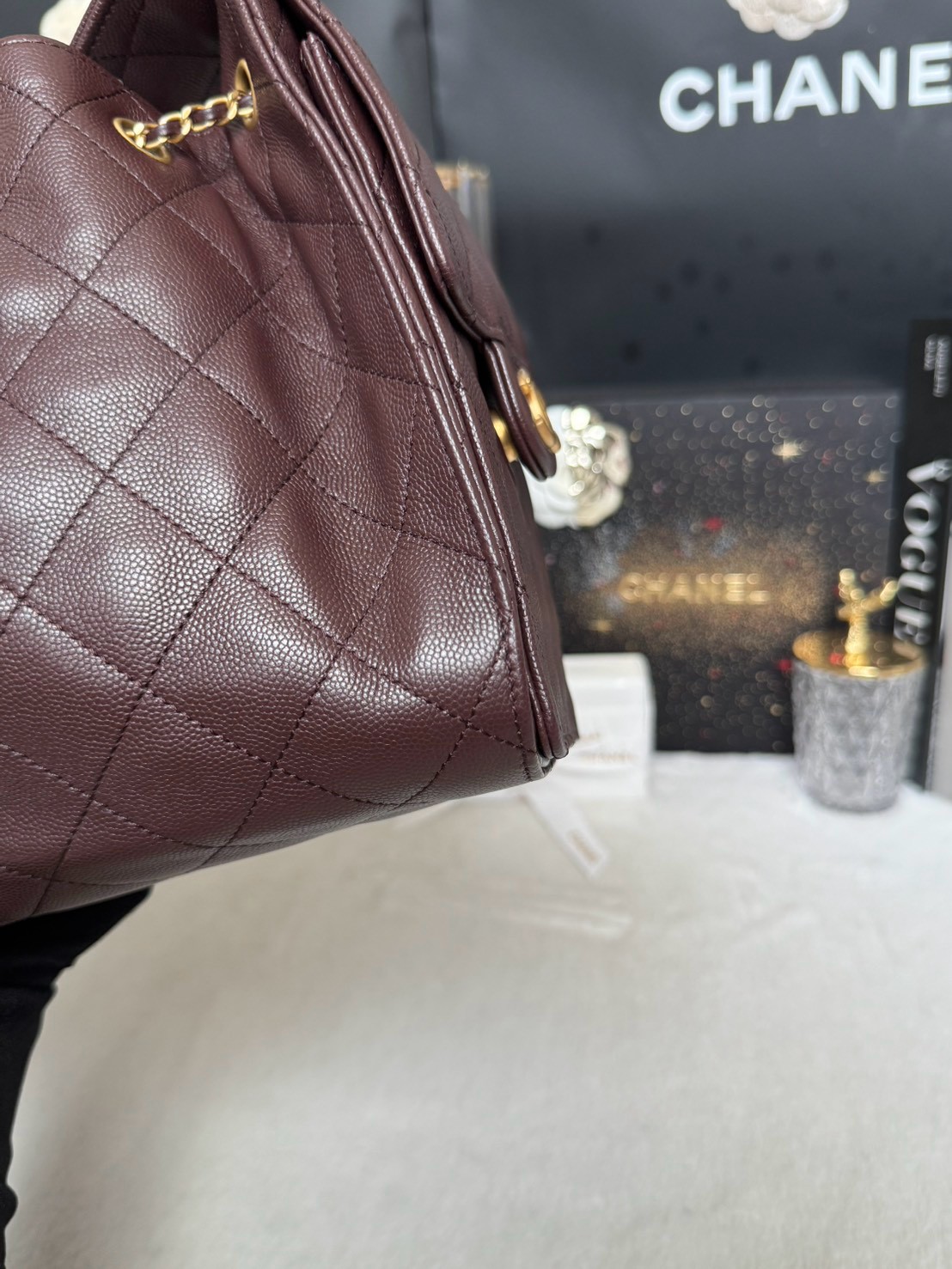 Keep Unused Chanel 25 Small Dark Brown Caviar 25A Microchip Full Set - Image 9