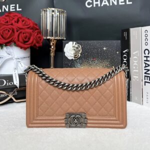 Used In Good Condition Chanel Boy 10” Caviar Holo23