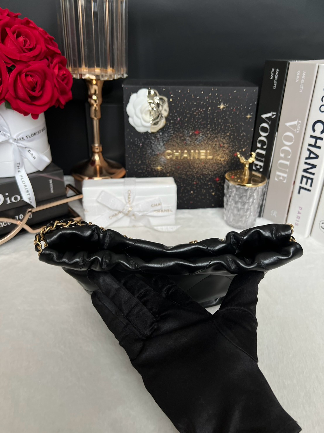 Used Like New Chanel 22 Mini Calfskin Microchip Full Set ปี24 - Image 11