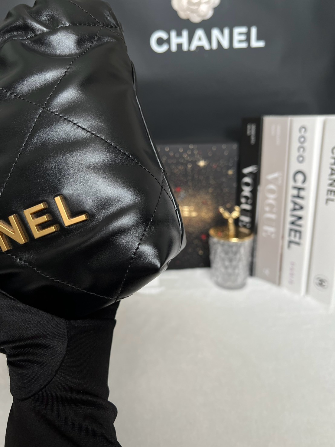Used Like New Chanel 22 Mini Calfskin Microchip Full Set ปี24 - Image 7
