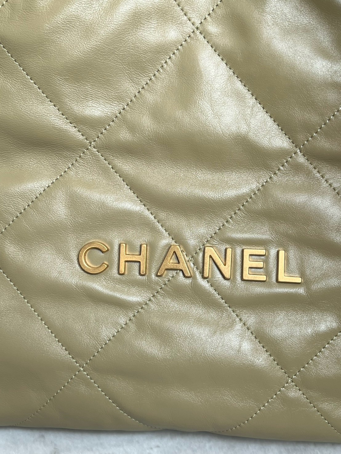 Used Like New Chanel 22 Small Calfskin Microchip Full Set พร้อมใบตรวจ - 图片 12