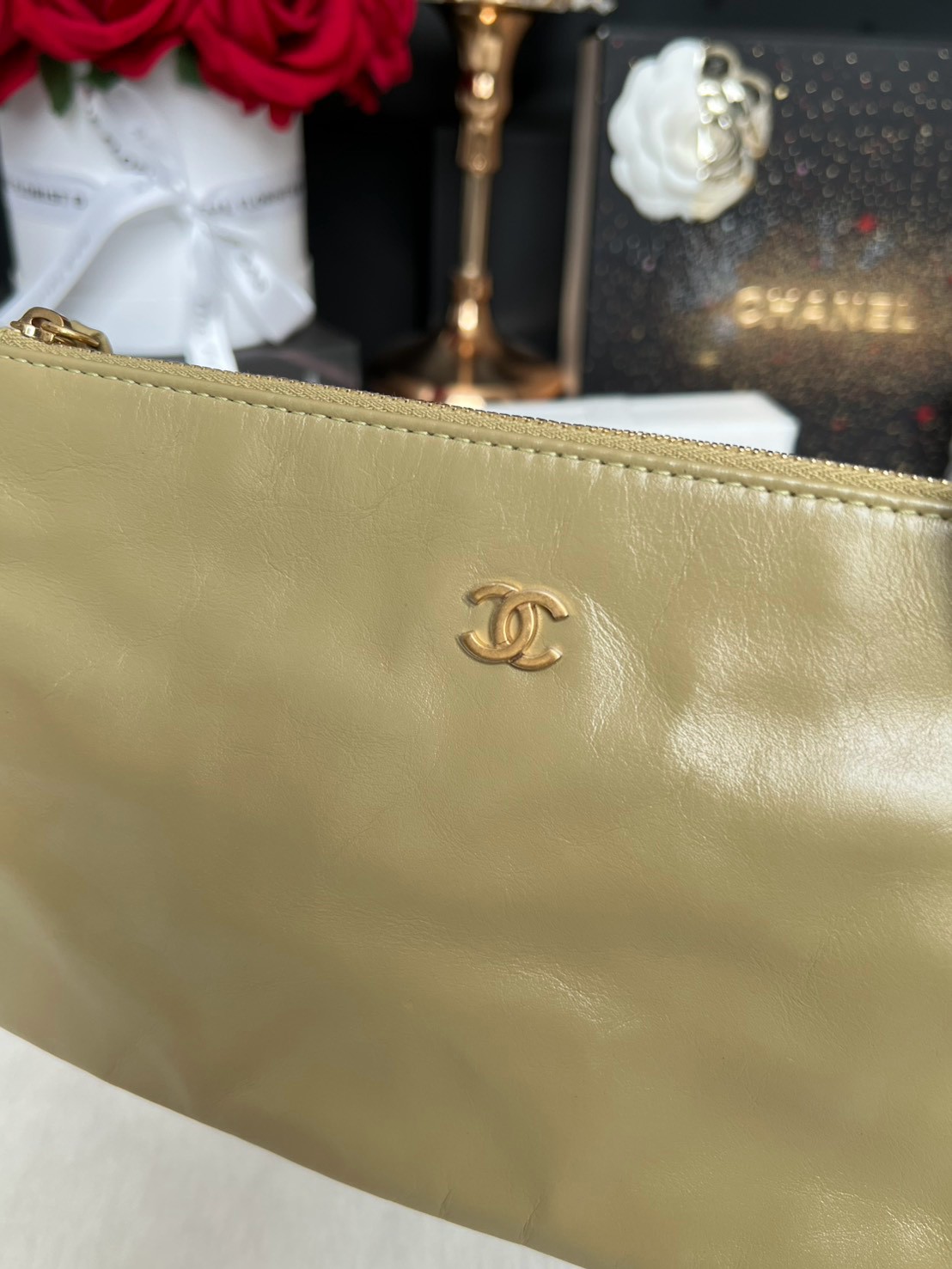 Used Like New Chanel 22 Small Calfskin Microchip Full Set พร้อมใบตรวจ - 图片 29