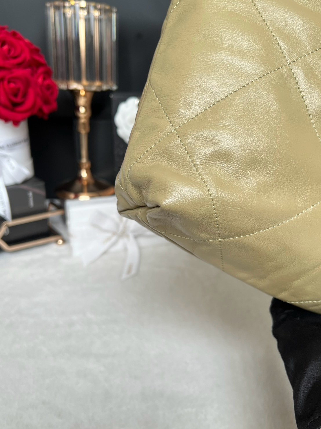 Used Like New Chanel 22 Small Calfskin Microchip Full Set พร้อมใบตรวจ - 图片 6
