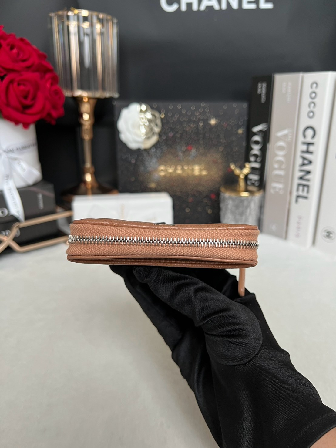 Used Like New Chanel Card Holder Caviar Microchip Full Set no rec. - Image 11